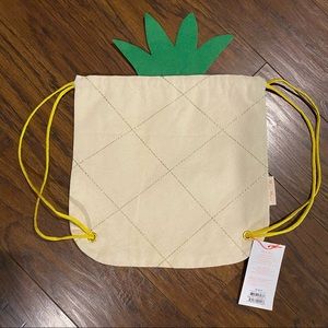 MERI MERI Pineapple Draw String Canvas Backpack